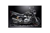 XJR1300 2004-2006 / SL10 ROUND 350MM (14 INCH) SILENCER 4-2 COMPLETE SYSTEM 304 STAINLESS STEEL