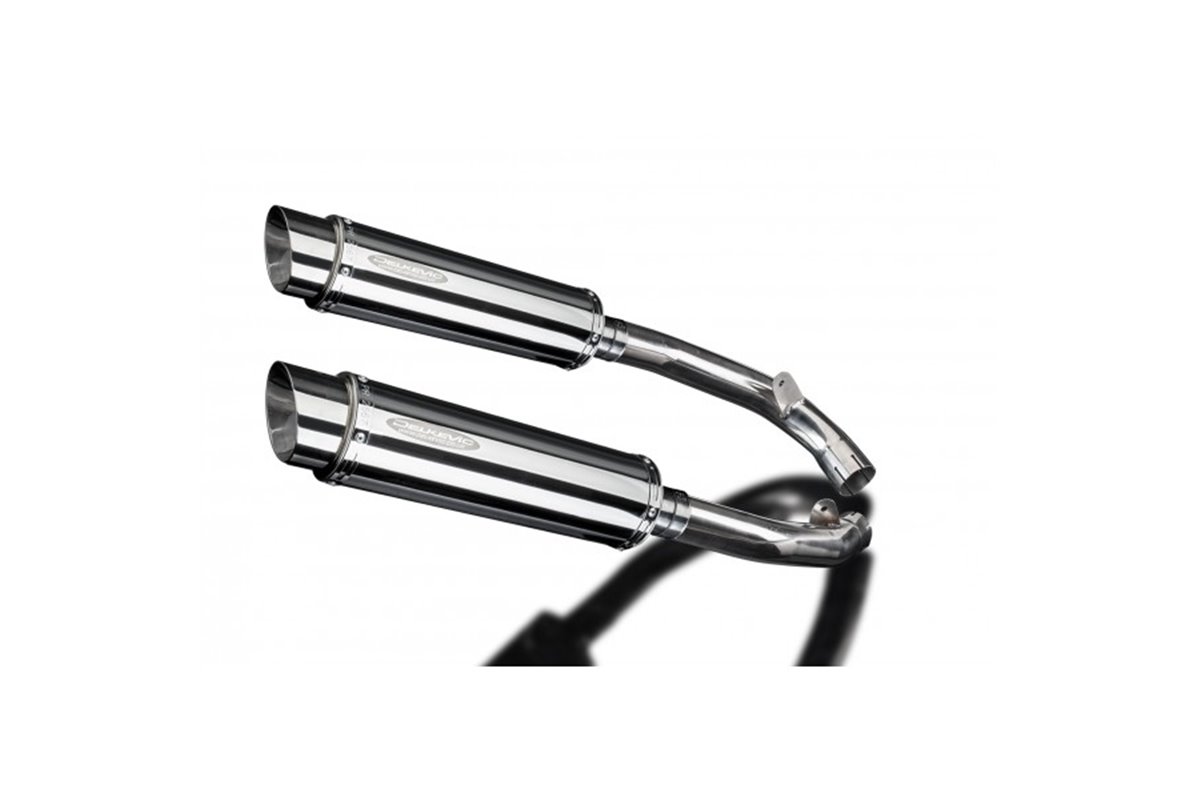 HONDA VTR1000 SP1 2000-2001 350MM ROUND STAINLESS BSAU SILENCER EXHAUST KIT