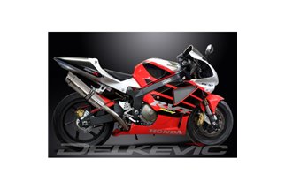 HONDA VTR1000 SP1 2000-2001 350MM ROUND STAINLESS BSAU SILENCER EXHAUST KIT