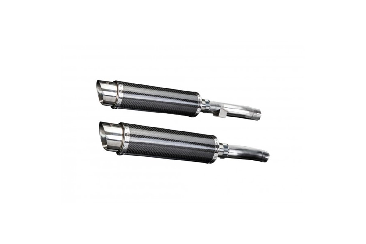 KAWASAKI ZR1100A ZEPHYR 92-95 350MM CARBON ROUND BSAU SILENCER EXHAUST KIT