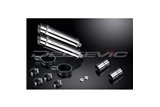 KIT SCARICO SILENZIATORE BSAU IN ACCIAIO TONDO KAWASAKI EN500C 1996-2009 350MM