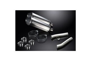 KIT SCARICO SILENZIATORE BSAU TITANIO X-OVAL KAWASAKI ZZR1200 NINJA 2002-2005 343MM