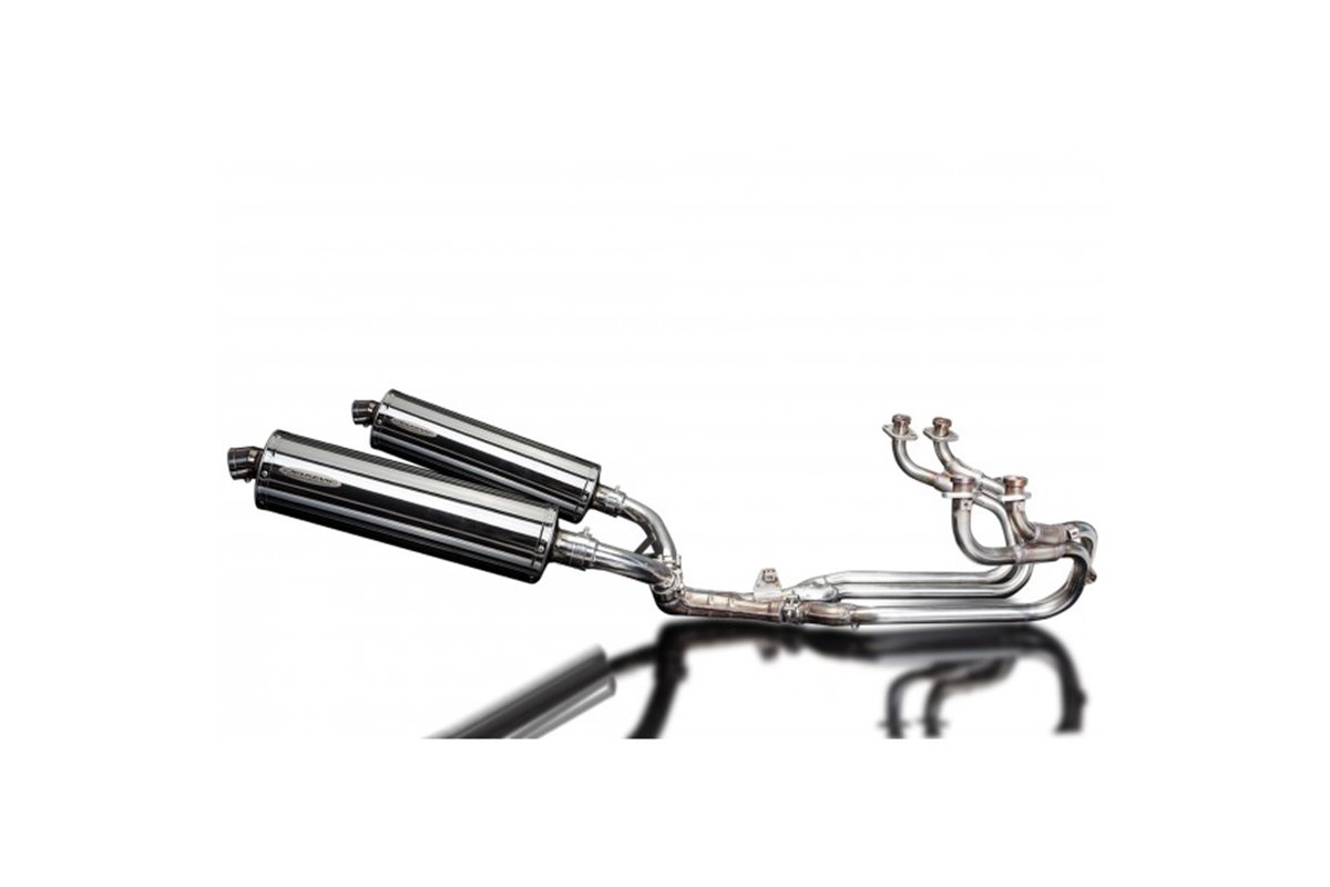 SISTEMA DI SCARICO HONDA ST1100 PAN EUROPEAN 89-02 SILENZIATORI OVALI INOX DA 450 MM