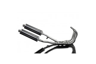 SUZUKI GSX1400 2001-2004 DELKEVIC FULL EXHAUST 4-2 450MM OVAL CARBON SILENCERS