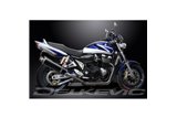 SUZUKI GSX1400 2001-2004 DELKEVIC FULL EXHAUST 4-2 450MM OVAL CARBON SILENCERS