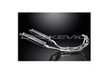 YAMAHA XJ600 DIVERSION 1992-04 SCARICO COMPLETO 450MM CARBONIO OVALE BSAU SILENZIATORI