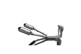 CBR1100XX BLACKBIRD 1996-2009 / XOVAL 260MM (10 POLLICI) SILENZIATORI IN TITANIO SISTEMA COMPLETO 4-2