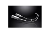 KAWASAKI GPZ500S EX500 COMPLETE EXHAUST 2-2 260MM X-OVAL TITANIUM SILENCERS CANS