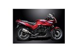 KAWASAKI GPZ500S EX500 COMPLETE EXHAUST 2-2 260MM X-OVAL TITANIUM SILENCERS CANS