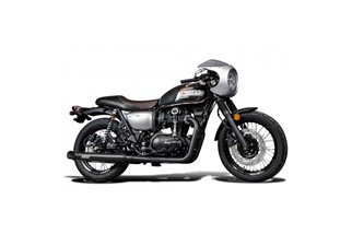 KAWASAKI W650 W800 19-24 SCARICO 2-2 550MM SILENZIATORI TURN OUT INOX CERAMICA