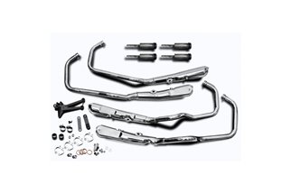 KAWASAKI Z900RS SE 2018-2024 Z1 Z1B STILE 4-4 SISTEMA DI SCARICO CROMATO SILENZIATORI