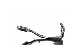 KAWASAKI 1000 VERSYS 2010-2014 SCARICO COMPLETO 4-1 SILENZIATORE TONDO IN CARBONIO 200MM