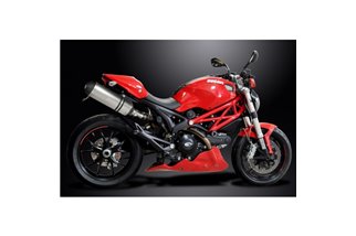 DUCATI MONSTER 796 2011-2014 343MM XOVAL TITANIO BSAU SILENZIATORE SCARICO KIT