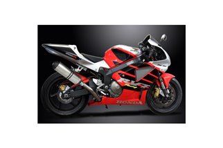 KIT SCARICO SILENZIATORE BSAU TITANIO X-OVAL HONDA VTR1000 SP1 2000-2001 343MM