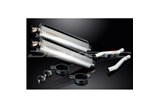KAWASAKI ZZR400 ZZR600 1990-2009 KIT SCARICO SILENZIATORE BSAU IN ACCIAIO OVALE DA 450 MM