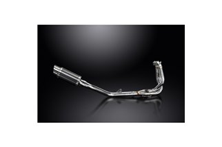 DAYTONA 675 675R 09-12 SILENZIATORE TONDO IN FIBRA DI CARBONIO 200MM 3-1 COMPLETO