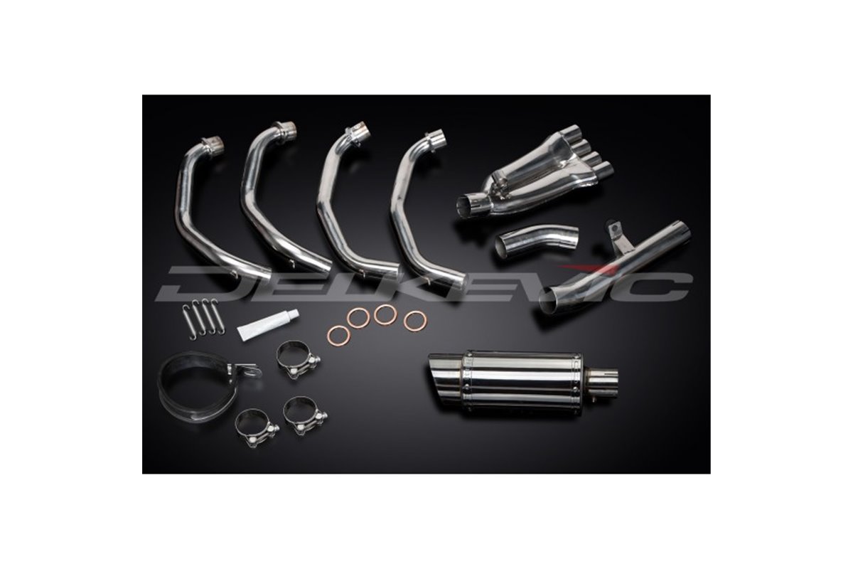 Universale Acciaio Inox Silenziatore Di Scarico Centrale Tondo 101mm L350 In55 - Foto 3