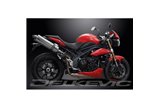 TRIUMPH SPEED TRIPLE 1050 11-14 450MM OVALE INOX BSAU KIT SCARICO SILENZIATORE