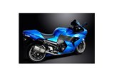 KIT SCARICO SILENZIATORE BSAU TITANIO X-OVAL KAWASAKI ZZR1400 NINJA 2008-2011 260MM
