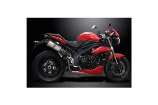 TRIUMPH SPEED TRIPLE 1050 11-14 260MM X-OVAL KIT SCARICO SILENZIATORE TITANIO BSAU
