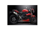 TRIUMPH SPEED TRIPLE 1050 11-14 260MM X-OVAL KIT SCARICO SILENZIATORE TITANIO BSAU