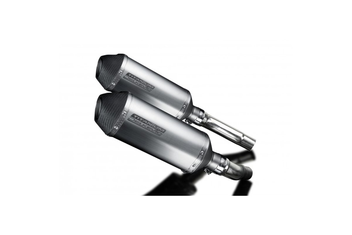 TRIUMPH STREET TRIPLE R 09-12 260MM X-OVAL TITANIUM BSAU SILENCER EXHAUST KIT