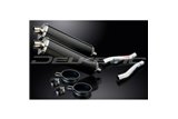 KAWASAKI ZZR400 ZZR600 1990-2009 450MM OVAL CARBON BSAU SILENCER EXHAUST KIT