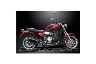 TRIUMPH LEGEND 900 1998-2001 KIT SCARICO SILENZIATORE BSAU CARBONIO OVALE DA 450 MM