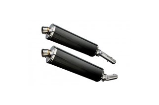 APRILIA RSV1000 R FACTORY 04-10 450MM OVAL CARBON BSAU SILENCER EXHAUST KIT