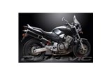 KIT SCARICO SILENZIATORE BSAU CARBONIO OVALE HONDA CB900F HORNET 01-09 HI LEV 450MM