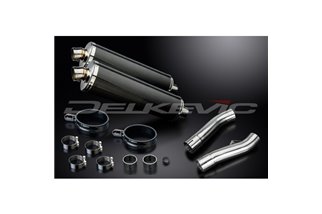 YAMAHA FJ1100 FJ1200 1984-1987 KIT SCARICO SILENZIATORE BSAU CARBONIO OVALE DA 450 MM