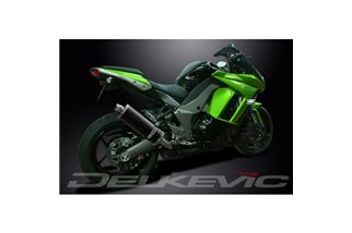 KAWASAKI Z1000SX ABS 2010-2019 350MM OVAL CARBON BSAU SILENCER EXHAUST KIT