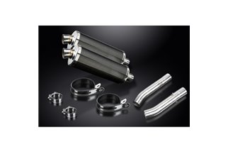 APRILIA RSV1000 R FACTORY 04-10 350MM CARBON BSAU SILENCER EXHAUST KIT