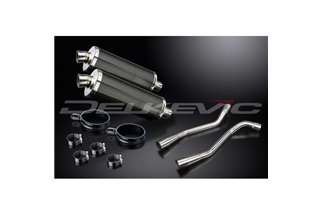 YAMAHA XT660X XT660R 2004-2016 KIT SCARICO SILENZIATORE BSAU IN CARBONIO DA 350 MM