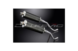 YAMAHA XT660X XT660R 2004-2016 KIT SCARICO SILENZIATORE BSAU IN CARBONIO DA 350 MM