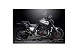 YAMAHA V-MAX 1700 2009-2016 350MM OVAL CARBON EXHAUST SILENCER CAN KIT