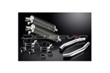SUZUKI GSXR1100 K-L-M-N 1989-93 350MM OVAL CARBON BSAU SILENCER EXHAUST KIT
