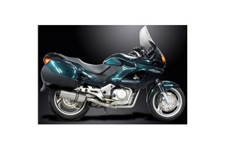 HONDA NT650V DEAUVILLE 98-05 X-OVAL 343MM SILENZIATORE TITANIO SISTEMA DI SCARICO COMPLETO