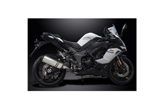 SISTEMA DI SCARICO COMPLETO KAWASAKI 1000SX NINJA 2020-24 SILENZIATORE TITANIO X-OVAL DA 343 MM