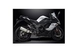 SISTEMA DI SCARICO COMPLETO KAWASAKI 1000SX NINJA 2020-24 SILENZIATORE TITANIO X-OVAL DA 343 MM