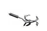 VFR800FI 1997-2002 / SILENZIATORE OVALE IN FIBRA DI CARBONIO HI-LEVEL DA 450 MM (18 POLLICI) SISTEMA COMPLETO 4-1