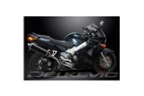 VFR800FI 1997-2002 / SILENZIATORE OVALE IN FIBRA DI CARBONIO HI-LEVEL DA 450 MM (18 POLLICI) SISTEMA COMPLETO 4-1