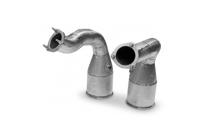 KIT convertitore catalitico in acciaio inox tubi style porsche cayenne e cayenne turbo e-hybrid e3 dal 2023