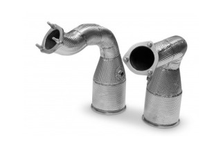 Kit Convertitore Catalitico In Acciaio Inox Tubi Style Porsche Cayenne Gts E Turbo E3 4.0 2019 - 2023