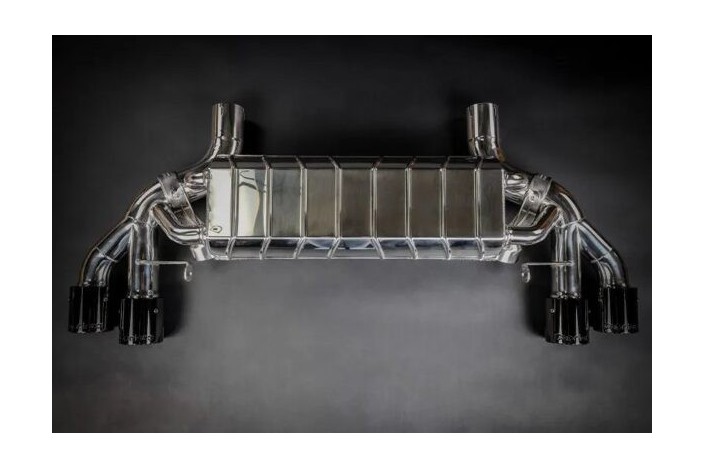 Exhaust system with ECE valves mufflers pipes and terminals wicrom capristo BMW m5 (F90) 2018 - 2023 02BM03803022