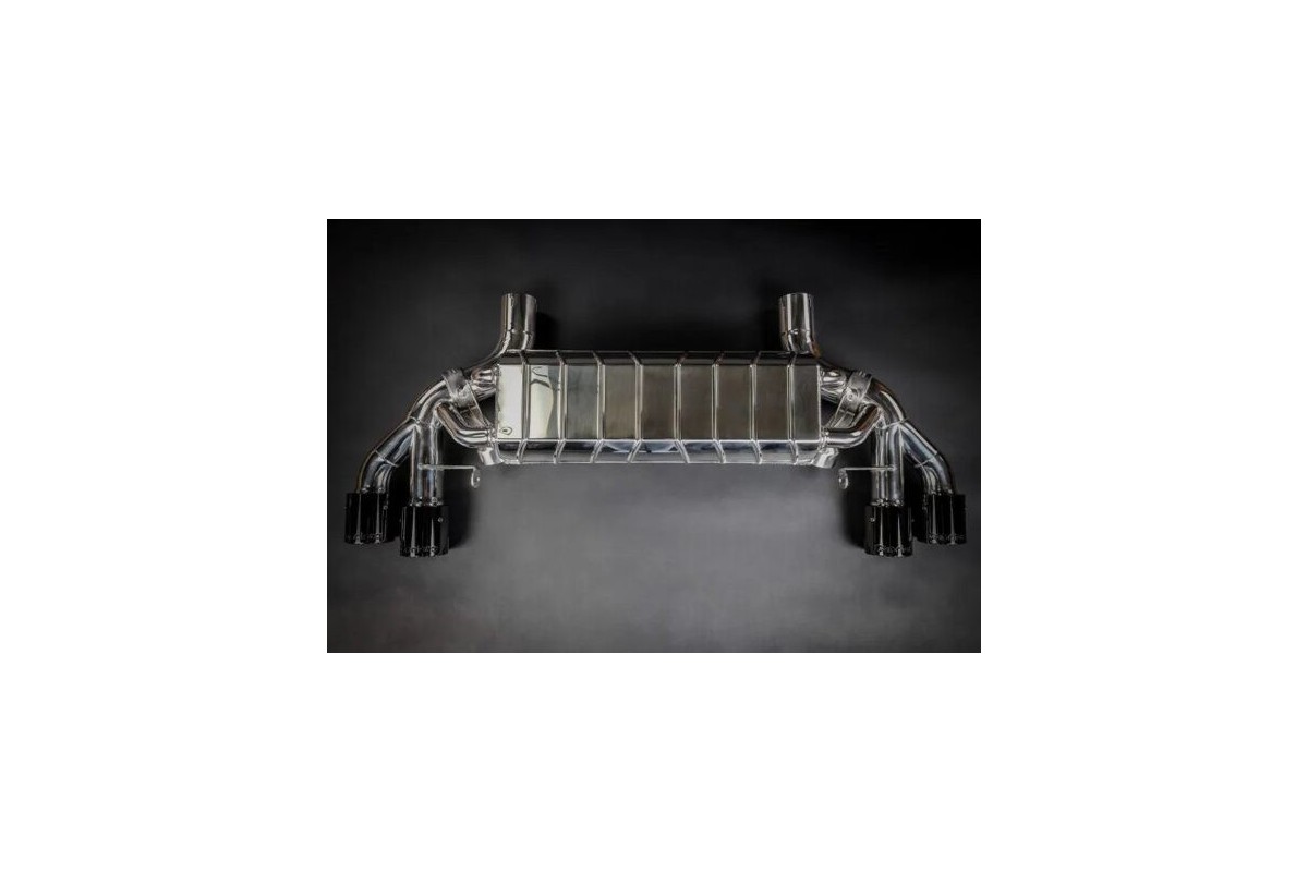 Exhaust system with ECE valves mufflers pipes and terminals wicrom capristo BMW m5 (F90) 2018 - 2023 02BM03803022