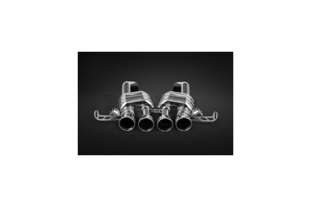 Système d'échappement avec soupapes et adaptateur pour pot post-catalyseur Capristo Chevrolet Corvette C7 Stingray/Z06 02CH09003