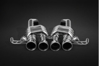 Système d'échappement avec soupapes et adaptateur pour pot post-catalyseur Capristo Chevrolet Corvette C7 Stingray/Z06 02CH09003