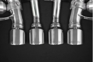 Système d'échappement avec soupapes et adaptateur pour pot post-catalyseur Capristo Chevrolet Corvette C7 Stingray/Z06 02CH09003