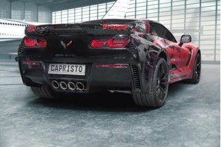 Système d'échappement avec soupapes et adaptateur pour pot post-catalyseur Capristo Chevrolet Corvette C7 Stingray/Z06 02CH09003